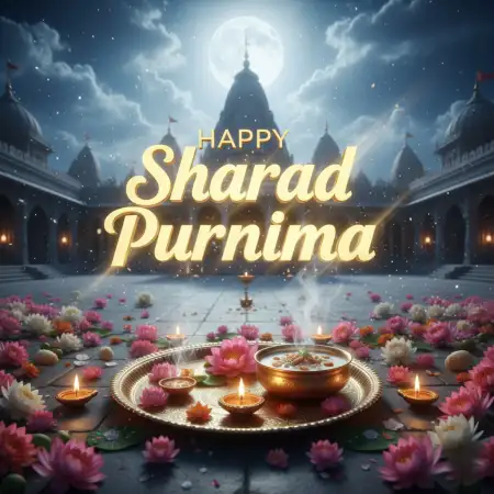 Happy Sharad Purnima Festival Poster Design - Free Happy Sharad Purnima Download