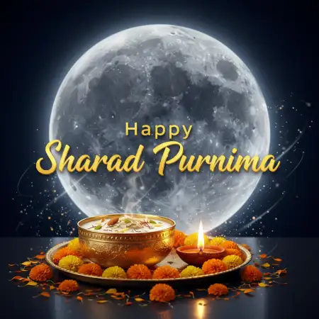 Happy Sharad Purnima Kheer Bowl PNG - Free Happy Sharad Purnima Download