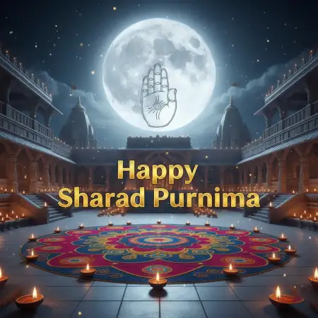 Happy Sharad Purnima Night Moon Wallpaper - Free Happy Sharad Purnima Download