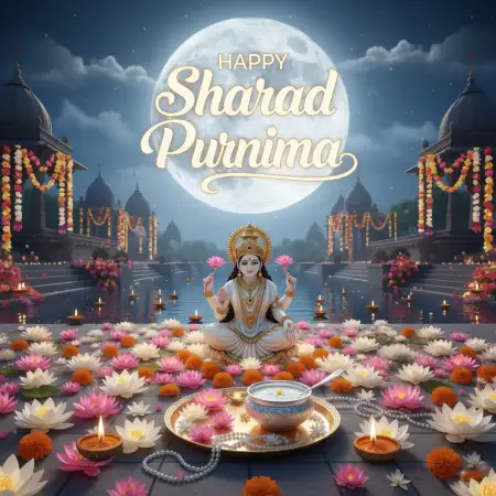Happy Sharad Purnima Night Sky Wallpaper - Free Happy Sharad Purnima Download