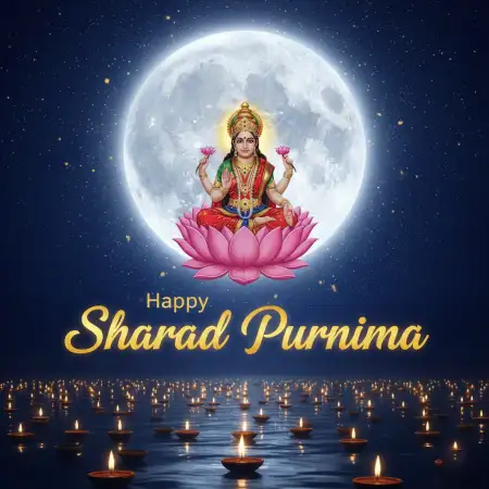 Happy Sharad Purnima WhatsApp DP Images - Free Happy Sharad Purnima Download