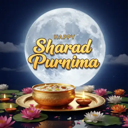 Happy Sharad Purnima Wishes In Hindi - Free Happy Sharad Purnima Download