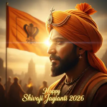 Happy Shivaji Jayanti 2026 Banner Background Hd - Free Happy Shivaji Jayanti 2026 Download