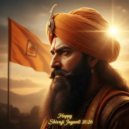 Happy Shivaji Jayanti 2026 Creative Hd Wallpaper - Free Happy Shivaji Jayanti 2026 Download