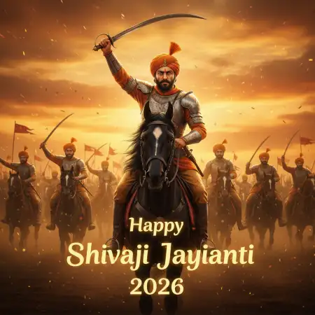 Happy Shivaji Jayanti 2026 Festival Banner - Free Happy Shivaji Jayanti 2026 Download