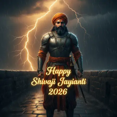 Happy Shivaji Jayanti 2026 Instagram Story Template - Free Happy Shivaji Jayanti 2026 Download