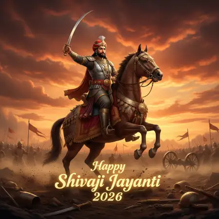 Happy Shivaji Jayanti 2026 Royal Poster - Free Happy Shivaji Jayanti 2026 Download