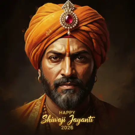 Happy Shivaji Jayanti 2026 Shivaji Maharaj Portrait Hd - Free Happy Shivaji Jayanti 2026 Download