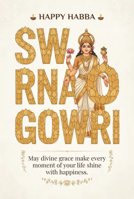 happy swarna gowri habba wishes 2026 - Happy Gauri Habba Wishes 2026