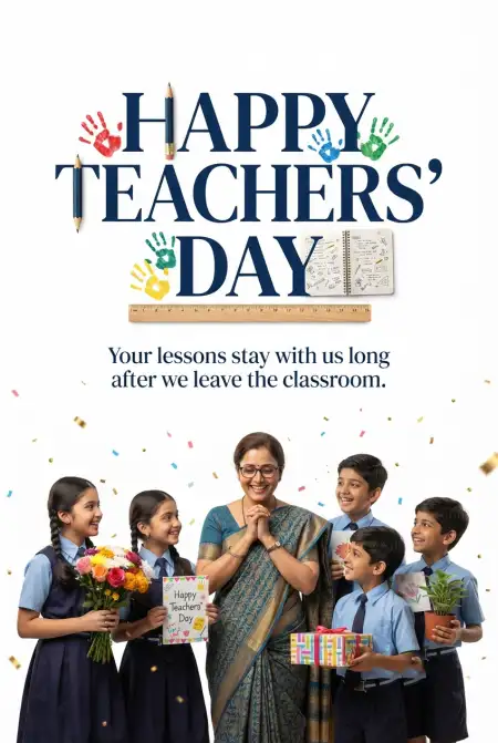 Happy Teachers Day 2026 Messages India - Free Teachers Day India 2026 Download