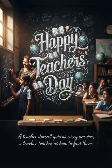 Happy Teachers Day Card Design - Free Card Download