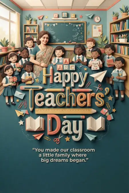 Happy Teachers Day Cards For Social Media - Free Card Download