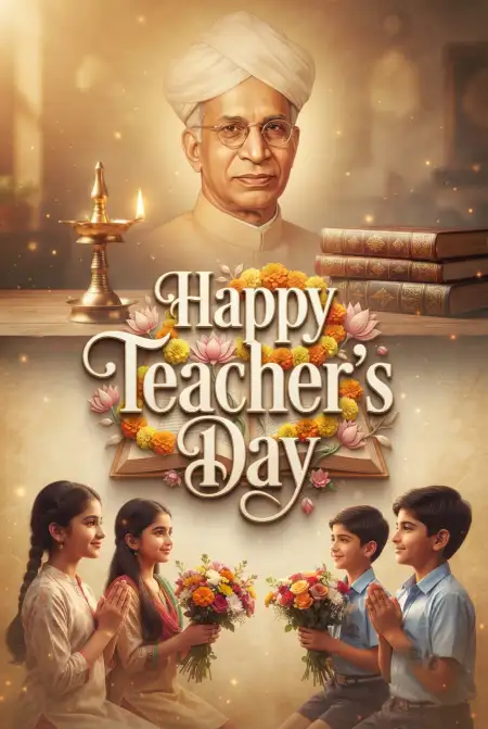 Happy Teachers Day Cards Images For Social Media Sharing - Free Card Download