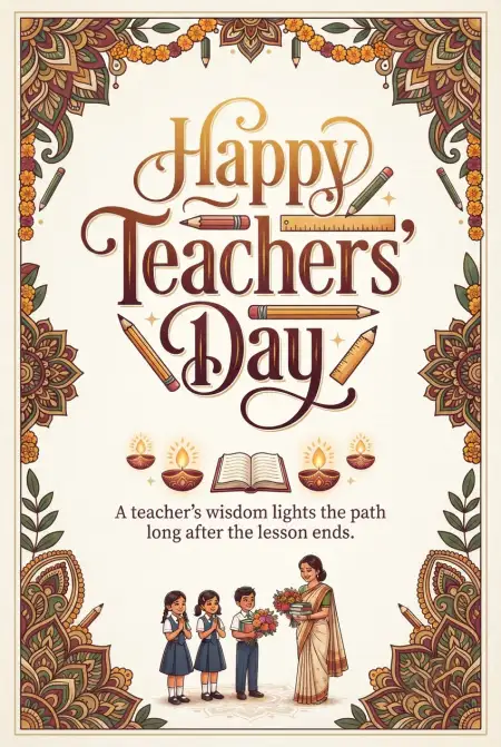 Happy Teachers Day Cards - Free Card Download