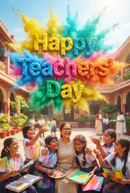 Happy Teachers Day India 2026 Viral Shareable Social Media Image - Free Teachers Day India 2026 Download