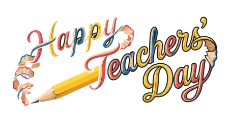 Happy Teachers Day Typography Png - Free Teachers Day Png Download