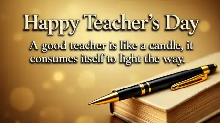 Happy Teachers Day Wonderful Quotes With Flowers - Free Flower Download