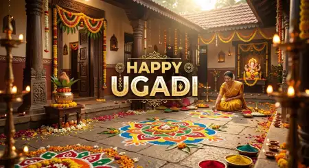 Free Happy Ugadi Blessings Wishes Image Download