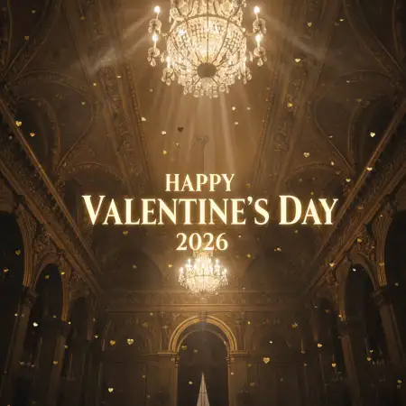 Happy Valentines Day 2026 Cinematic Poster - Free Happy Valentines Day 2026 Download