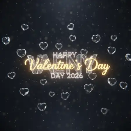 Happy Valentines Day 2026 Greeting Banner Hd - Free Happy Valentines Day 2026 Download