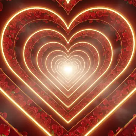 Happy Valentines Day Background With Red Hearts - Free Happy Valentines Day Background Hd Download