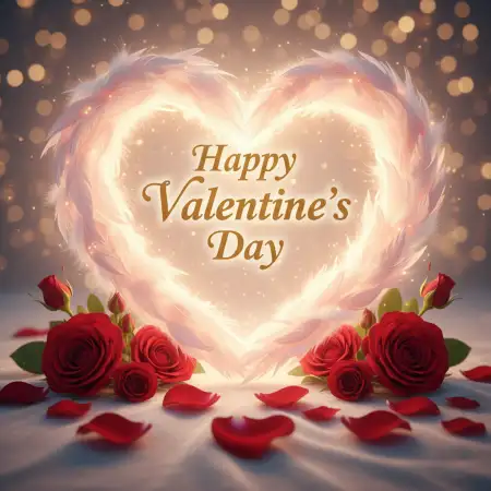 Free Happy Valentines Day Heartfelt Wishes PNG Image Download