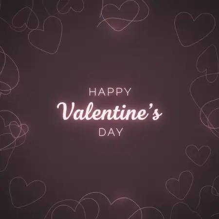 Free Happy Valentines Day Landing Page Background PNG Image Download