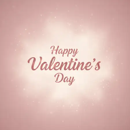 Free Happy Valentines Day Pink Background PNG Image Download