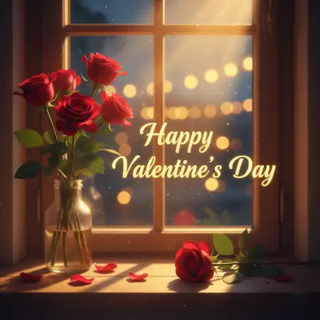 Free Happy Valentines Day Romantic Art PNG Image Download