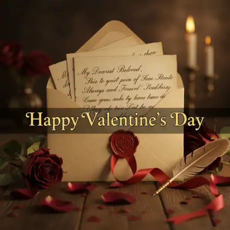 Free Happy Valentines Day Romantic Calligraphy Text Images Hd PNG Image Download