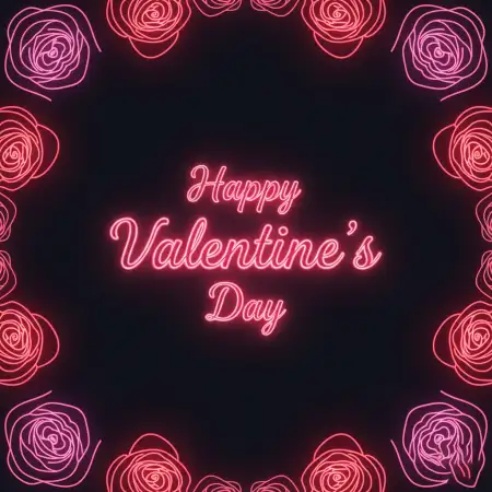 Free Happy Valentines Day Rose Wallpaper 2 PNG Image Download