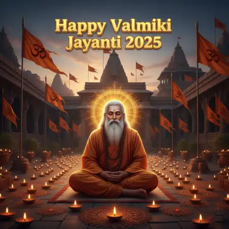Happy Valmiki Jayanti 2025 Images With Name - Free Happy Valmiki Jayanti 2025 Download