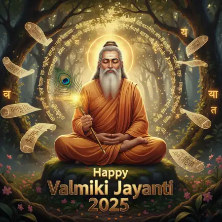 Happy Valmiki Jayanti 2025 Slogan In Hindi - Free Happy Valmiki Jayanti 2025 Download