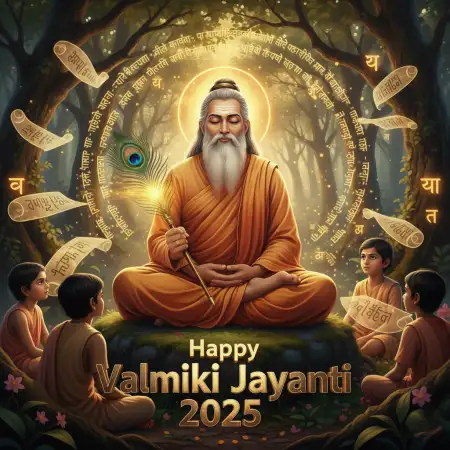 Happy Valmiki Jayanti 2025 Wishes And Blessings - Free Happy Valmiki Jayanti 2025 Download