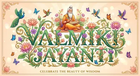 happy valmiki jayanti 2026 elegant greeting card design