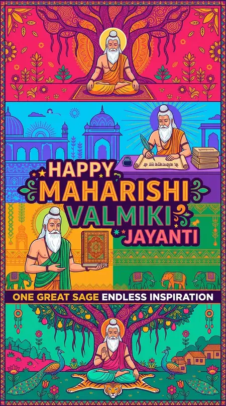 happy valmiki jayanti 2026 instagram story design