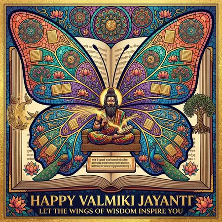 happy valmiki jayanti 2026 traditional indian artwork