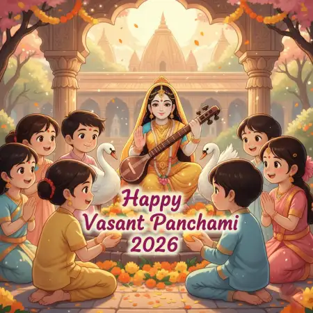 Free Happy Vasant Panchami 2026 Cultural Poster Background Download