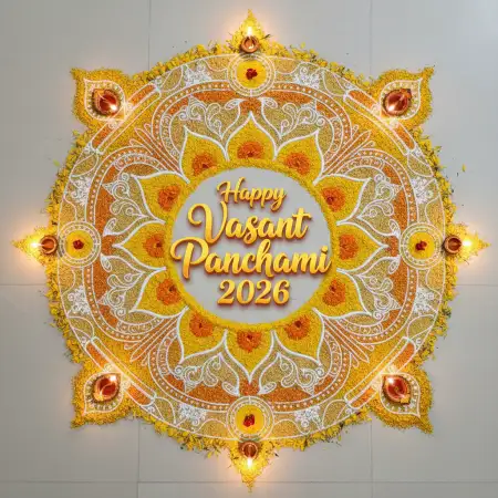 Free Happy Vasant Panchami 2026 Traditional Design Background Download