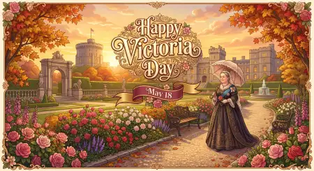 Happy Victoria Day 2026 Digital Greeting Card - Free Happy Victoria Day 2026 Download