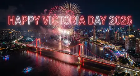 Happy Victoria Day 2026 Evening Fireworks Wallpaper - Free Happy Victoria Day 2026 Download