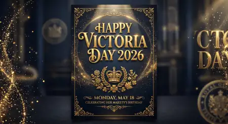 Happy Victoria Day 2026 Greeting Poster Ideas - Free Happy Victoria Day 2026 Download