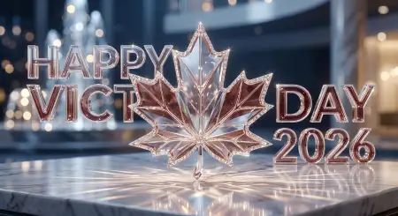 Happy Victoria Day 2026 Red Maple Leaf Vector - Free Happy Victoria Day 2026 Download