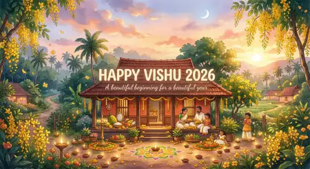 Happy Vishu 2026 Wishes Ads Creative Design Ideas - Free Happy Vishu 2026 Wishes Download