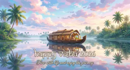 Happy Vishu 2026 Wishes Caption For Reels And Youtube Shorts Video - Free Happy Vishu 2026 Wishes Download