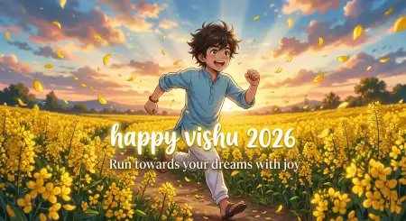 Happy Vishu 2026 Wishes Emotional Quotes - Free Happy Vishu 2026 Wishes Download