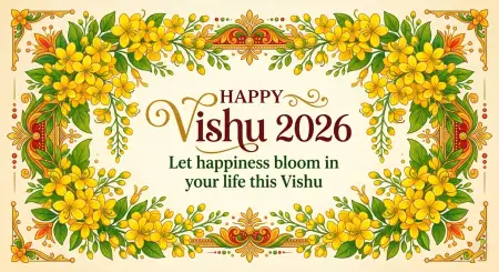 Happy Vishu 2026 Wishes Greeting Message Ideas - Free Happy Vishu 2026 Wishes Download