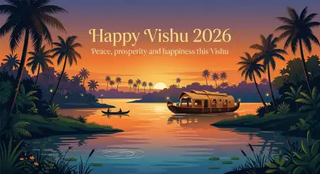 Happy Vishu 2026 Wishes Greeting Quotes For Cards And Posters - Free Happy Vishu 2026 Wishes Download