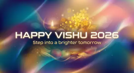 Happy Vishu 2026 Wishes High Quality Banner Design - Free Happy Vishu 2026 Wishes Download