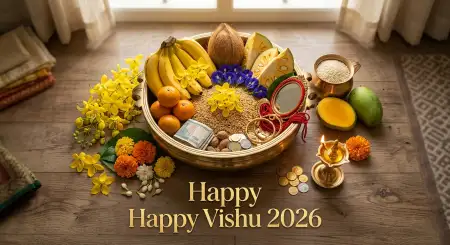 Happy Vishu 2026 Wishes Images For Pinterest Pin Viral Content - Free Happy Vishu 2026 Wishes Download